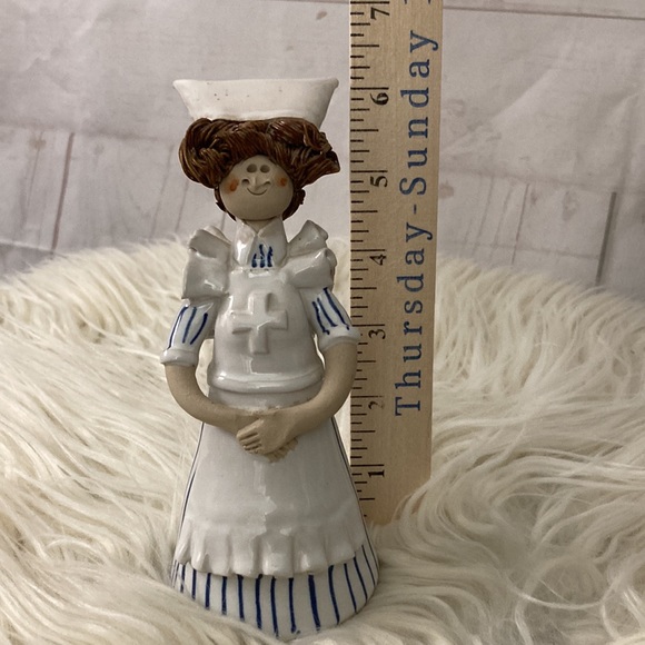 Laura Dunn Nurse Clay Pottery Figurine 1996 England - Picture 10 of 11